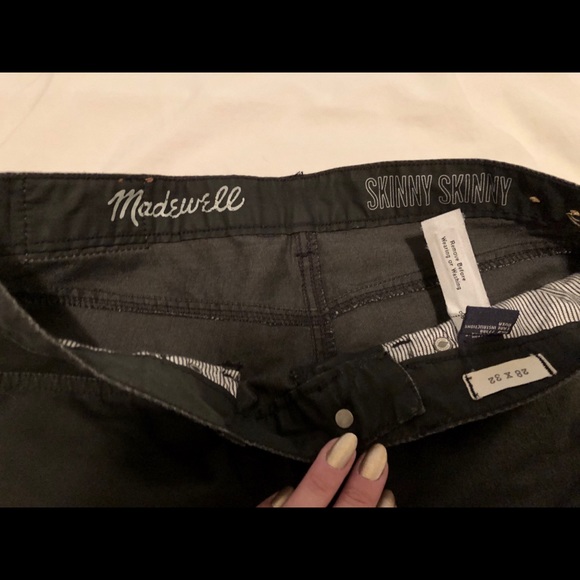 New MADEWELL black thin Skinny Skinny pants 28 32 - Picture 4 of 5